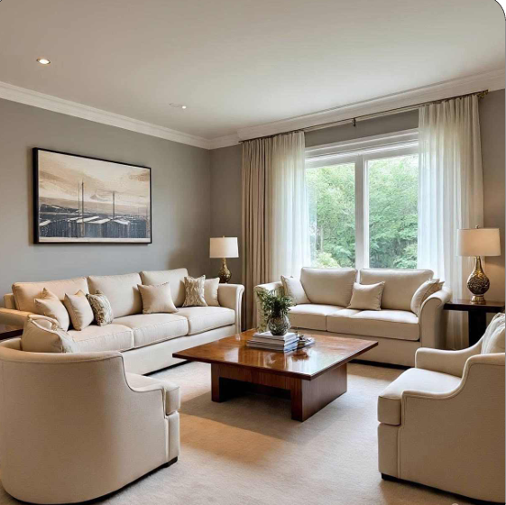 Timeless Elegance in  Symmetrical Comfort